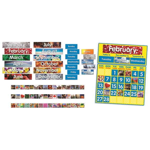 Scholastics Teacher Scholastic Teaching Resources Photo Calendar Bulletin Board Set - Set of 2 TF-8019-2 - main
